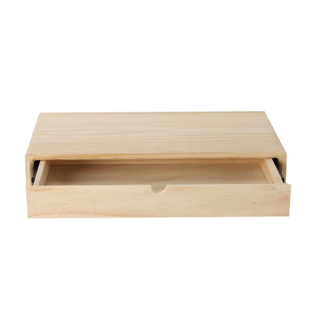 Wooden Monitor Stand, Combines the Functions of Holding Computers and Storing Items