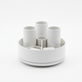 Desk 360 Degree Rotating Pencil Holder, 5 Count，White